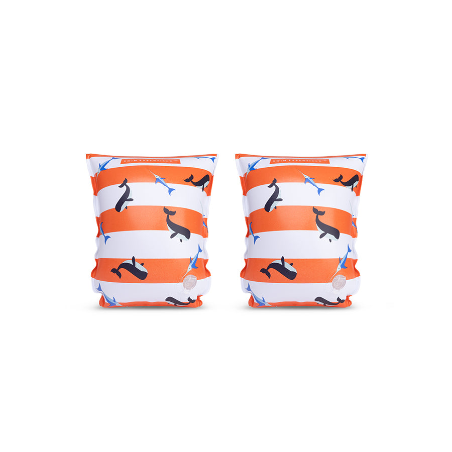 Manguitos Hinchables - Rojo/Blanco - Ocean Stripes