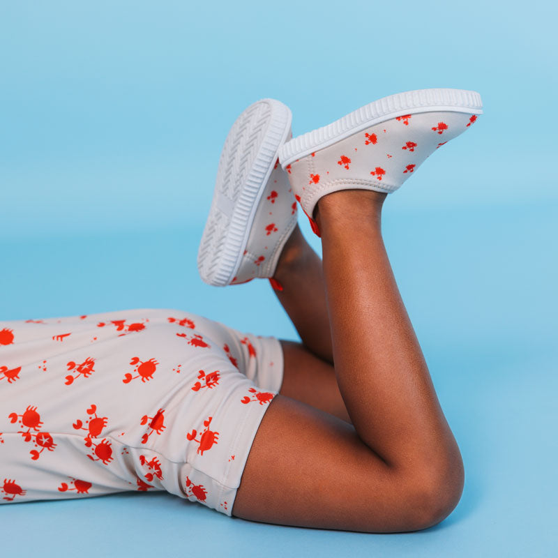 Bundle bademode kinder - Rot/Beige - Crabby