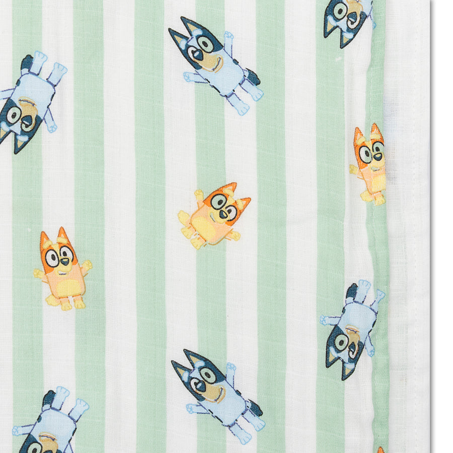 Poncho de playa - Blanco/Azul - Azul - 50 x 50 cm