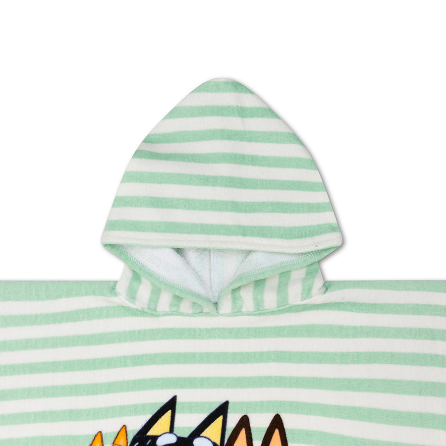 Poncho de Plage - Blanc/Bleu - Bluey - 65 x 65 cm
