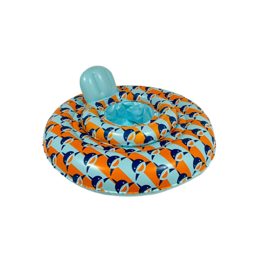 Baby Schwimmsitz - Orange/Blau - Tropic Shark - 0/1 Jahre