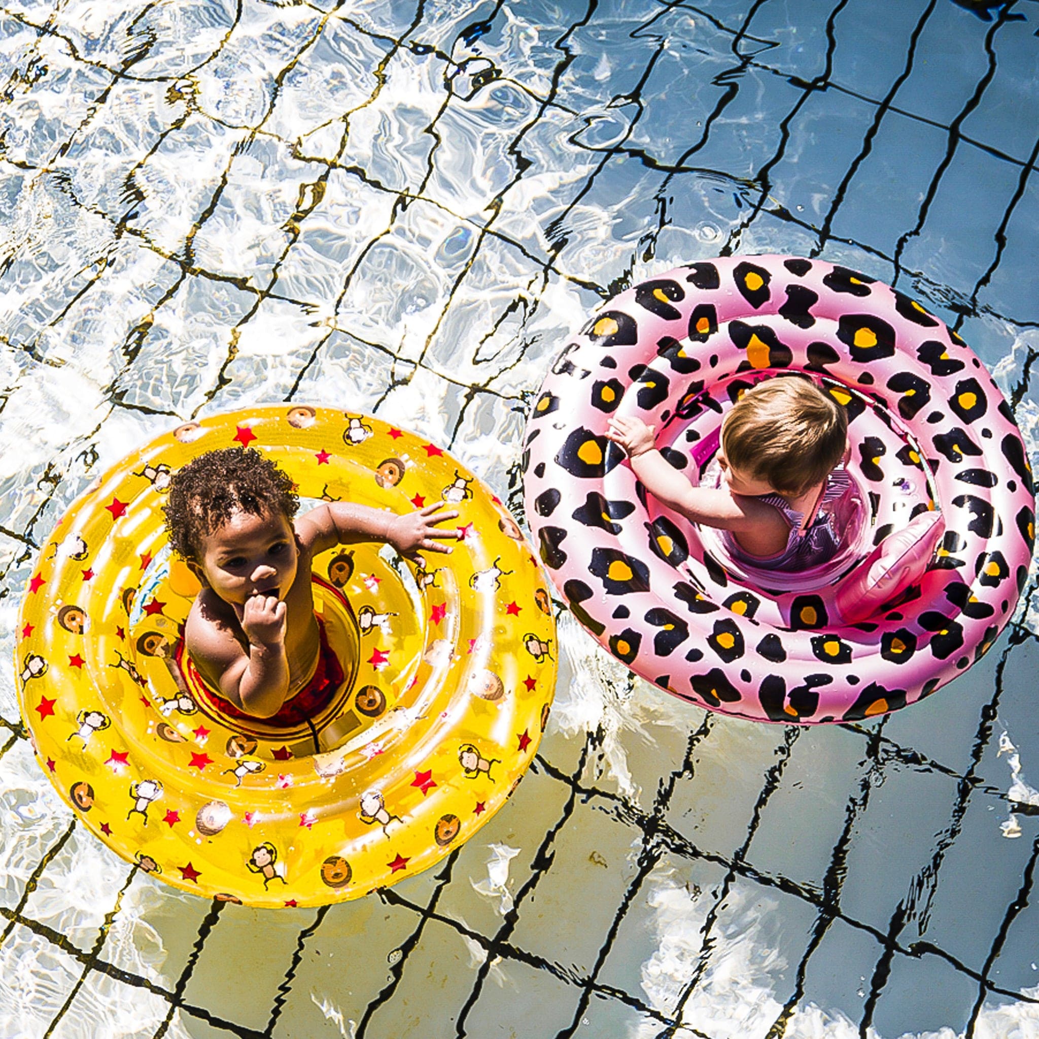 Baby Schwimmsitz - Rose/Gold - Safari Chic - 0/1 Jahre