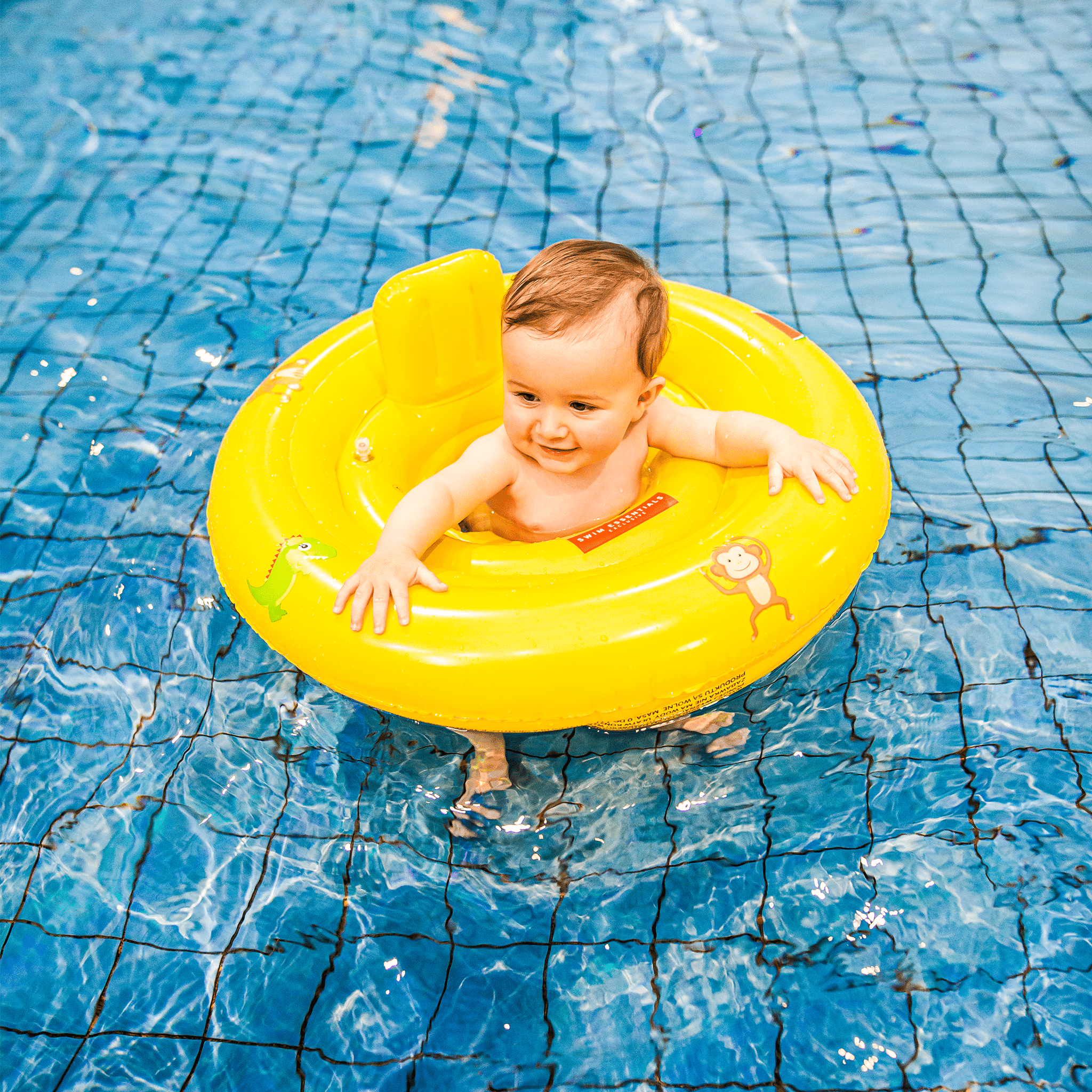 Baby Schwimmsitz - Gelb - Golden Safari - 0/1 Jahre