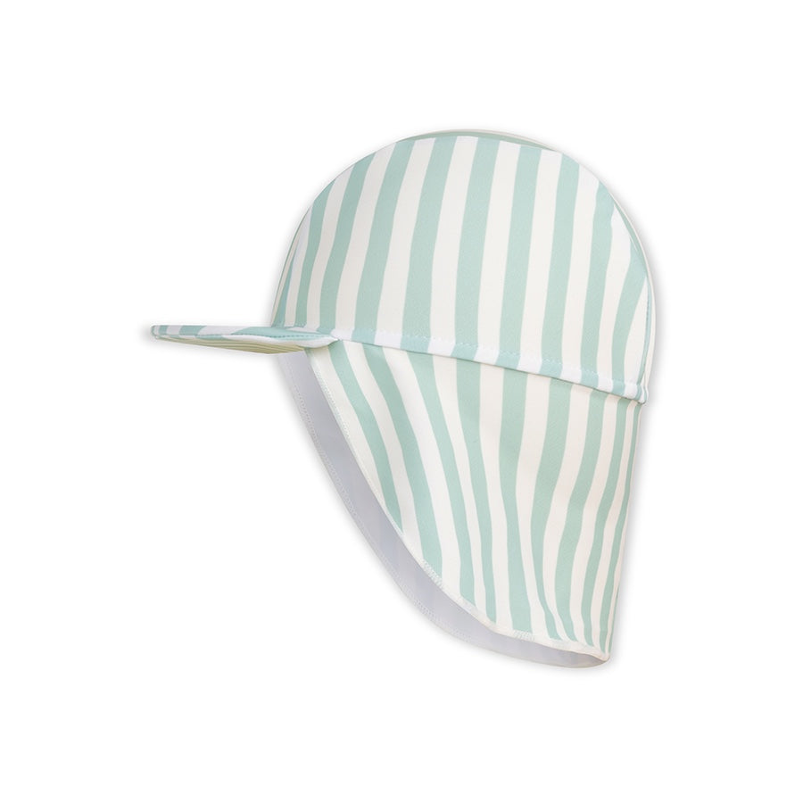 Sun Cap - Green/White - Crosslines - 0/2 Years
