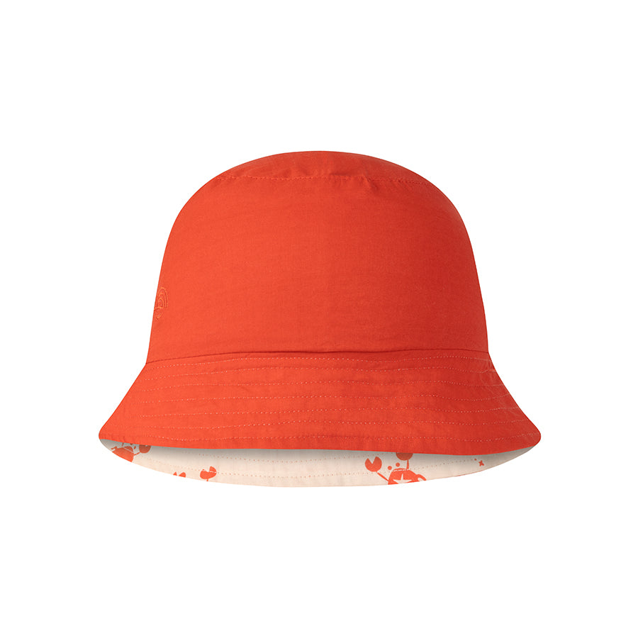 Gorro con protección UV Reversible - Beige/Rojo - Crabby