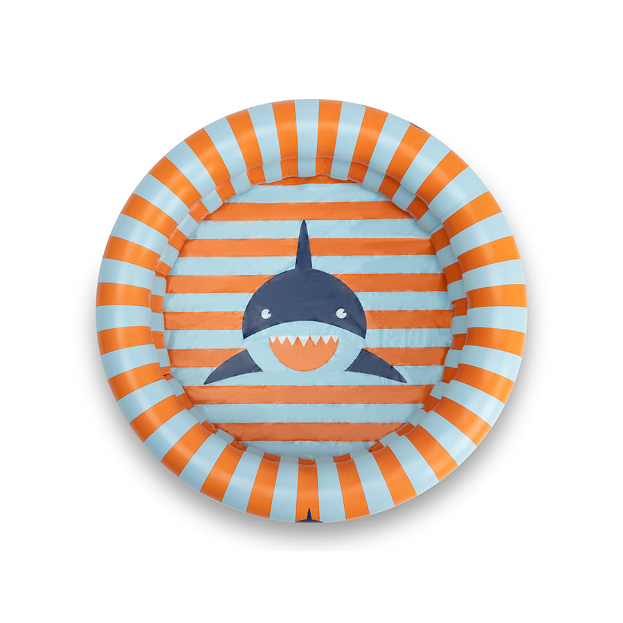 Piscina para Bebé - Naranja/Azul - Tropic Shark - Ø 60 cm