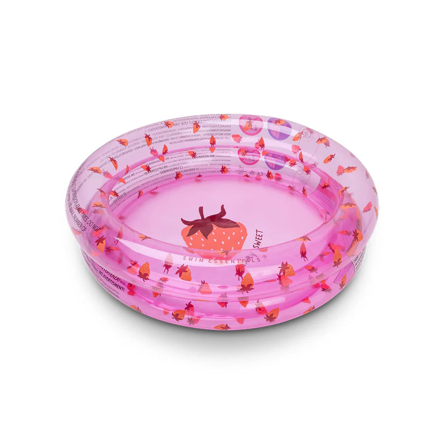 Set Baby-Pool + Luftpumpe - Pink - Strawberry Fields