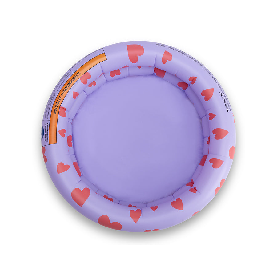 Piscina para bebes - Lila - Hearts - Ø 60 cm