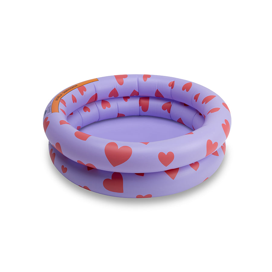 Piscina para bebes - Lila - Hearts - Ø 60 cm