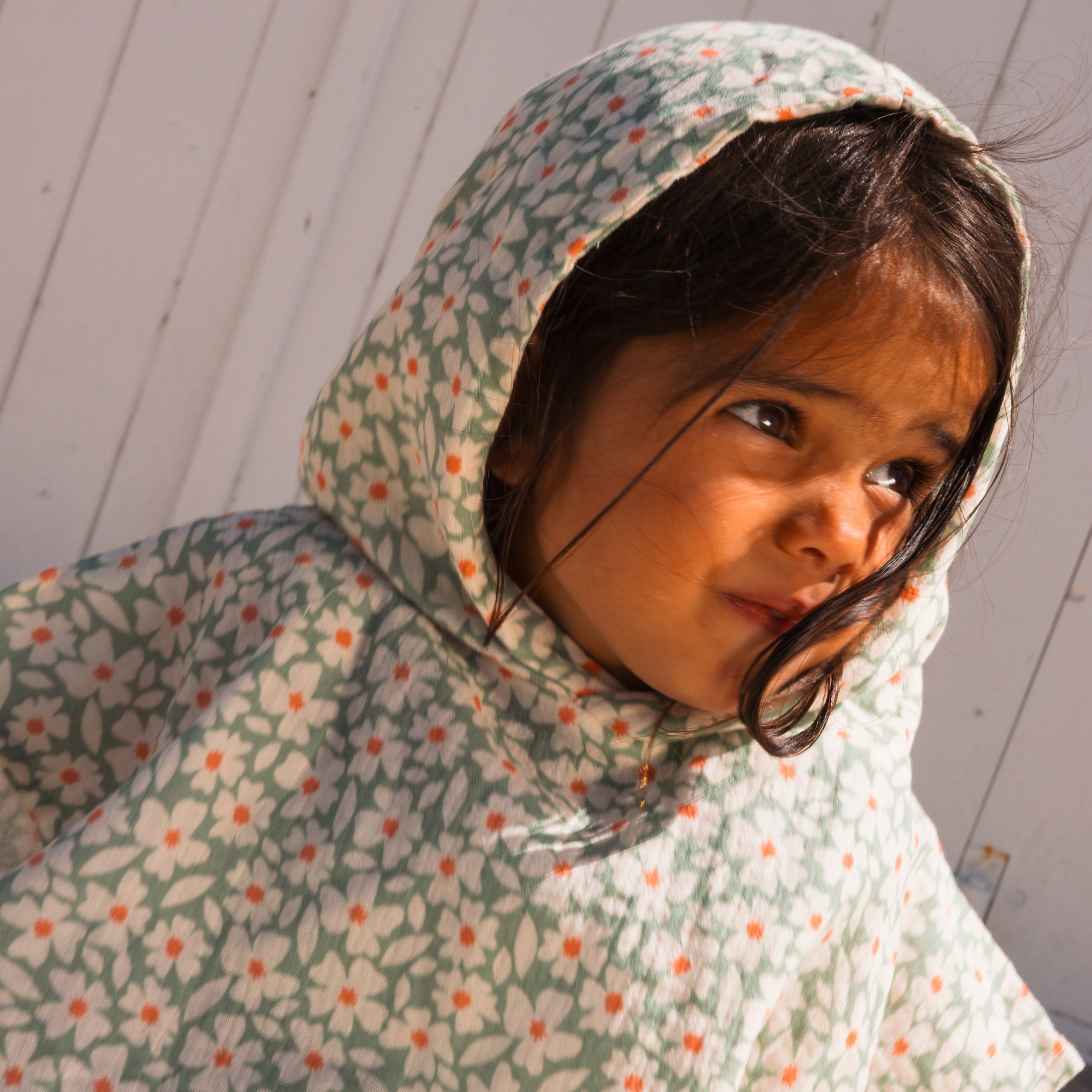 Poncho de playa - Verde - Florish - 52 x 52 cm