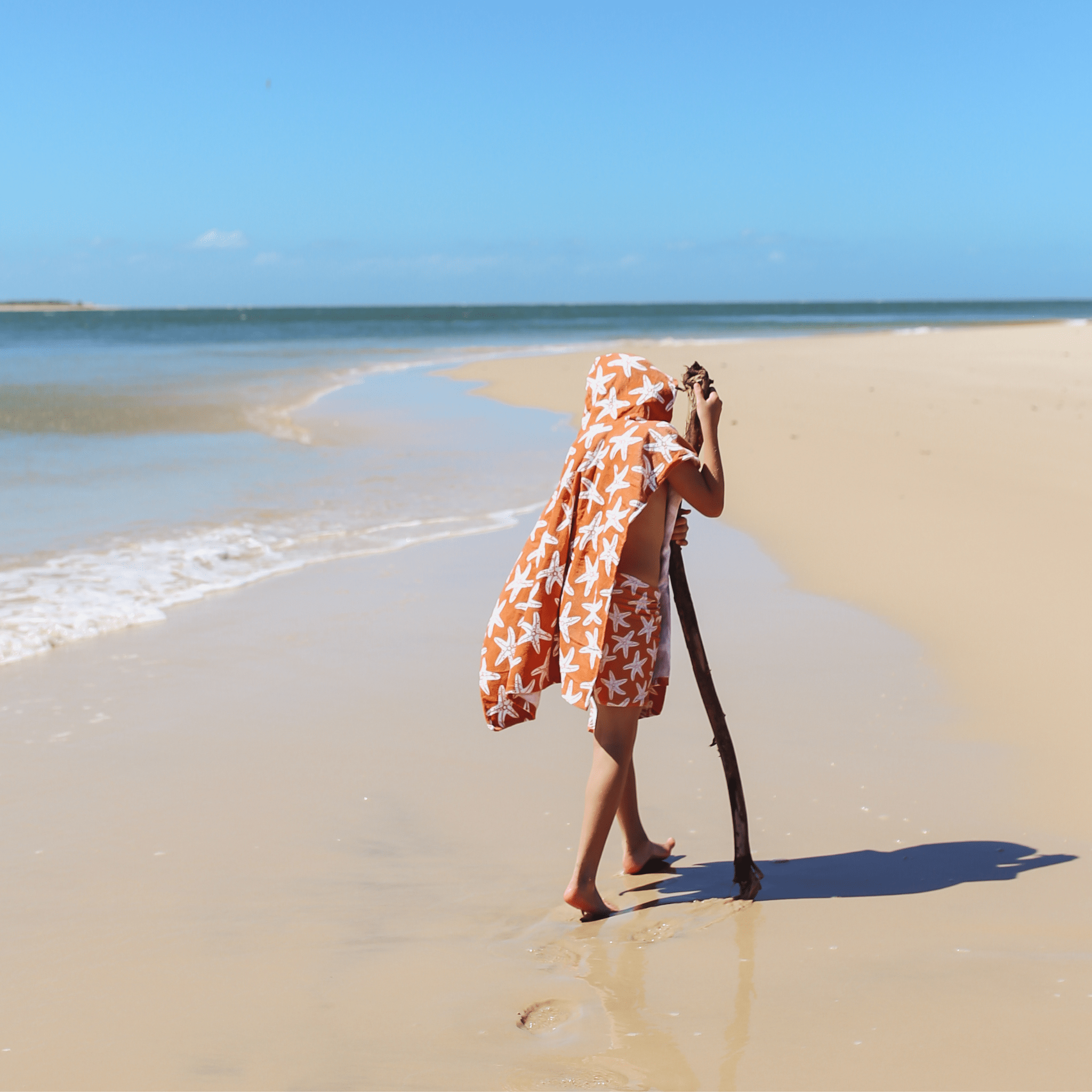 Strandponcho - Orange - Seastar