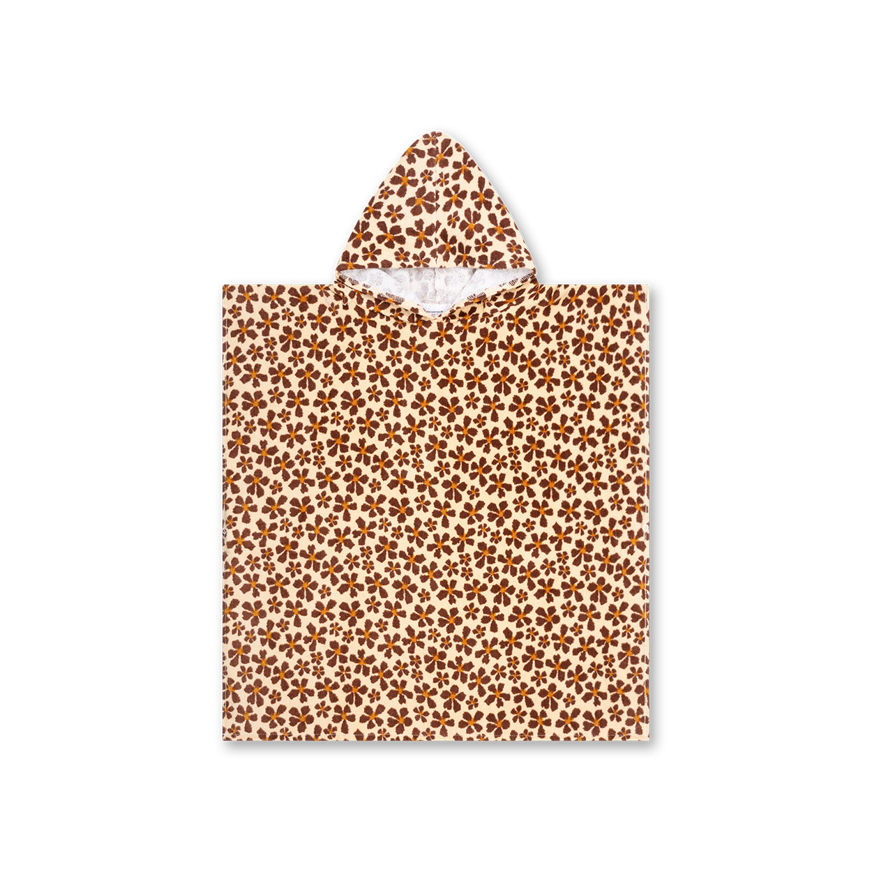 Strandponcho - Orange - Wild Flower - 65 x 65 cm