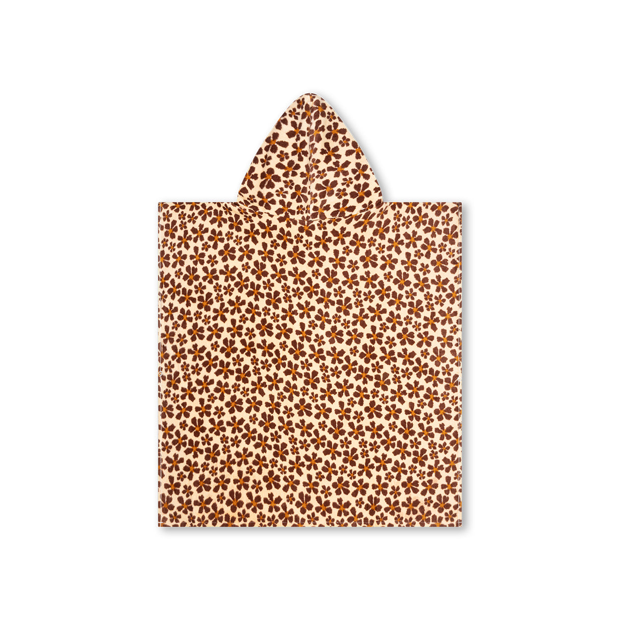 Strandponcho - Orange - Wild Flower - 65 x 65 cm