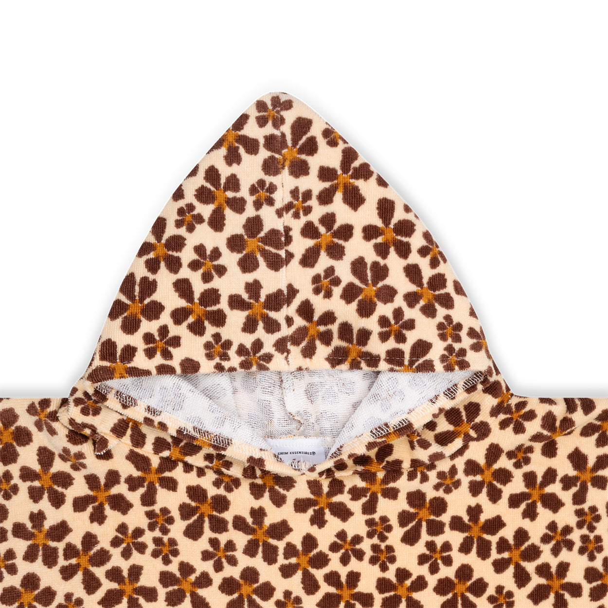 Strandponcho - Orange - Wild Flower - 65 x 65 cm