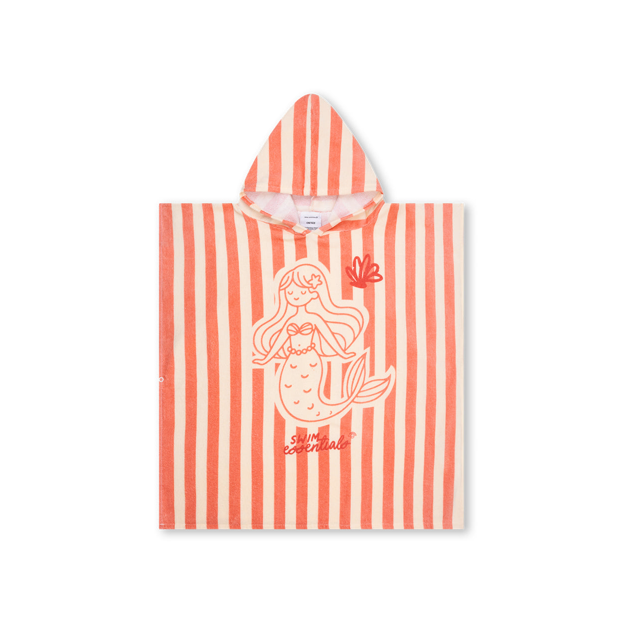 Strandponcho - Rosa - Mermazing - 65 x 65 cm