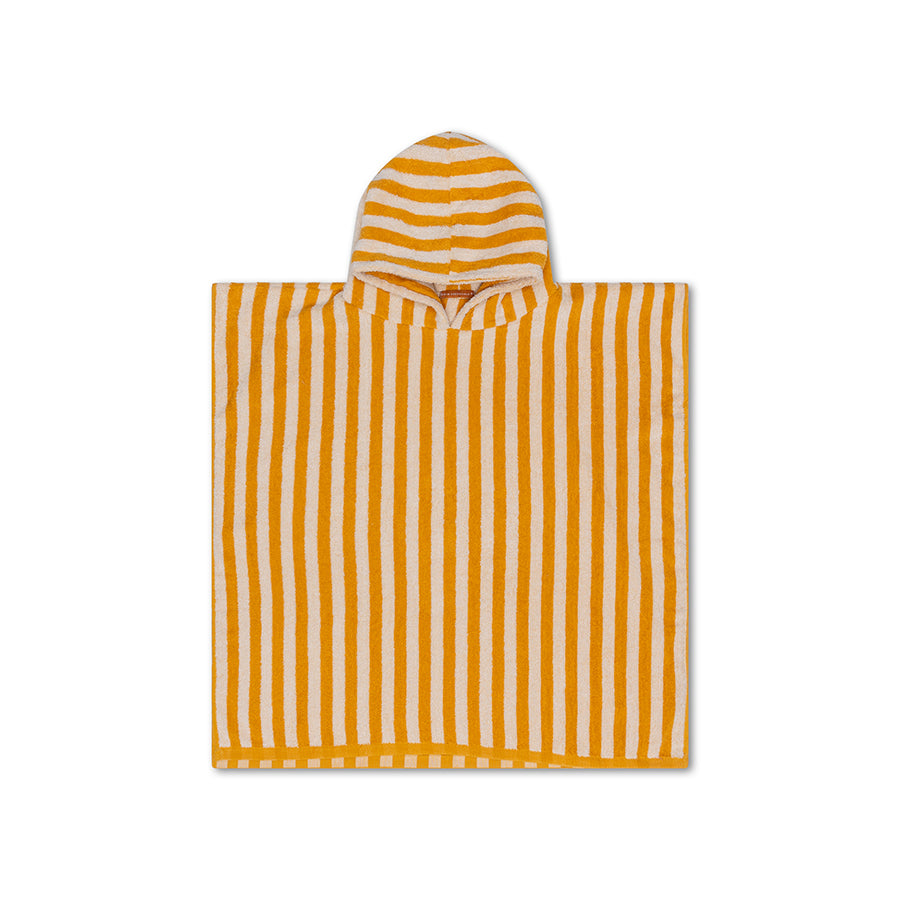 Poncho de playa - Amarillo/Blanco - Flow - 65 x 65 cm