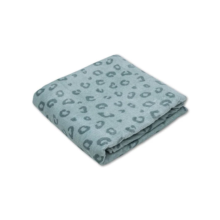 Strandtuch Baumwolle - Grün - Leopard - 135 x 65 cm