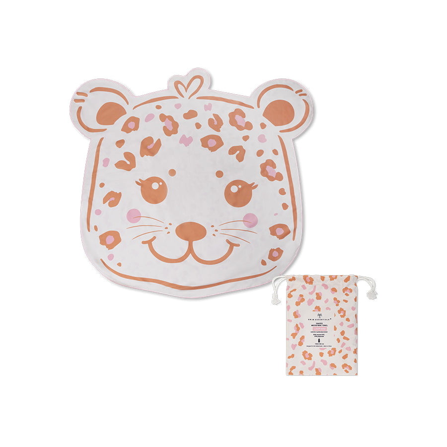 Toalla De Playa Microfibra - Beige - Leopard - 140 cm