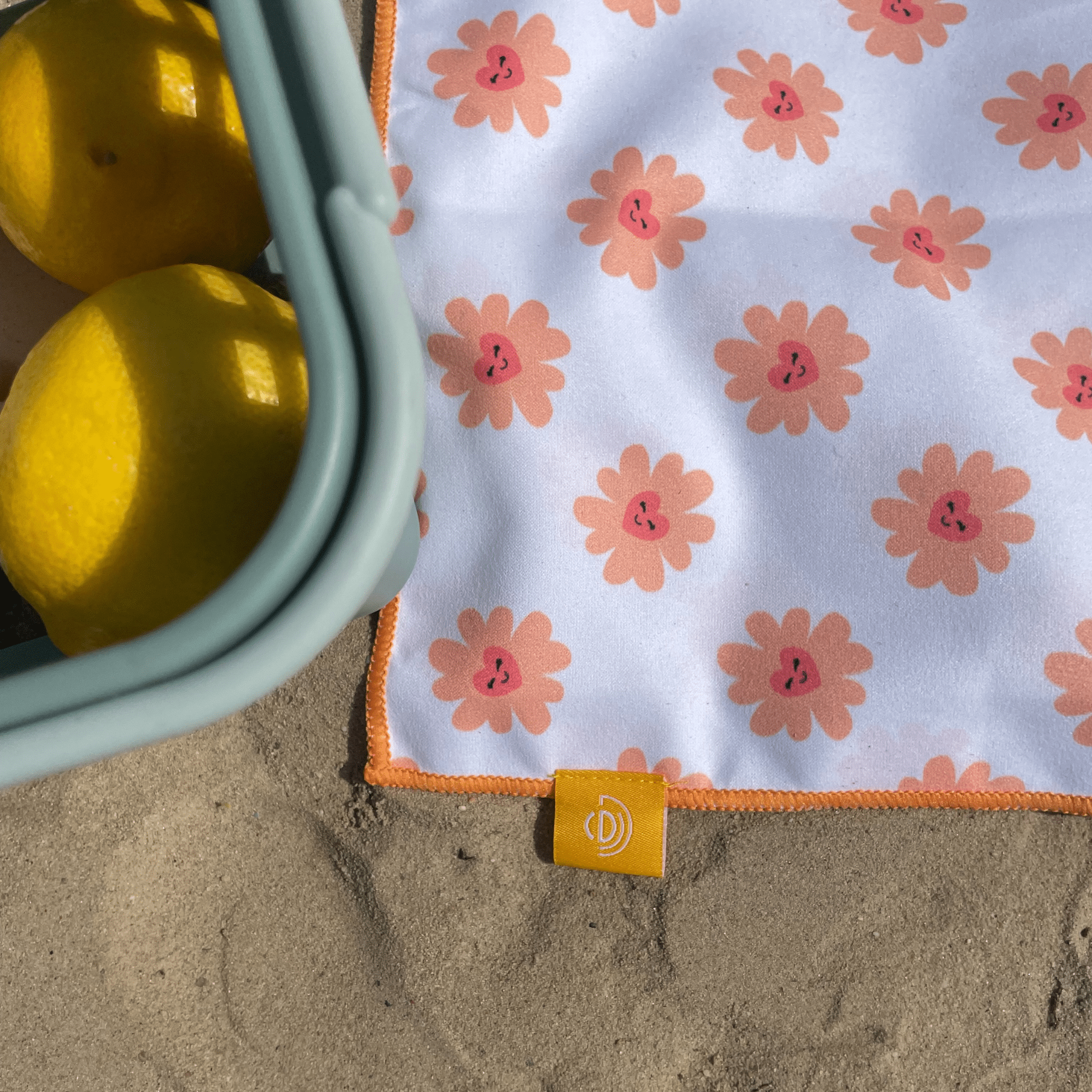 Strandtuch Mikrofaser - Mehrfarbig - Floral Love - 135 x 65 cm
