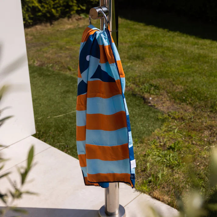 Serviette de Plage Microfibre - Multicolore - Tropic Shark - 135 x 65 cm