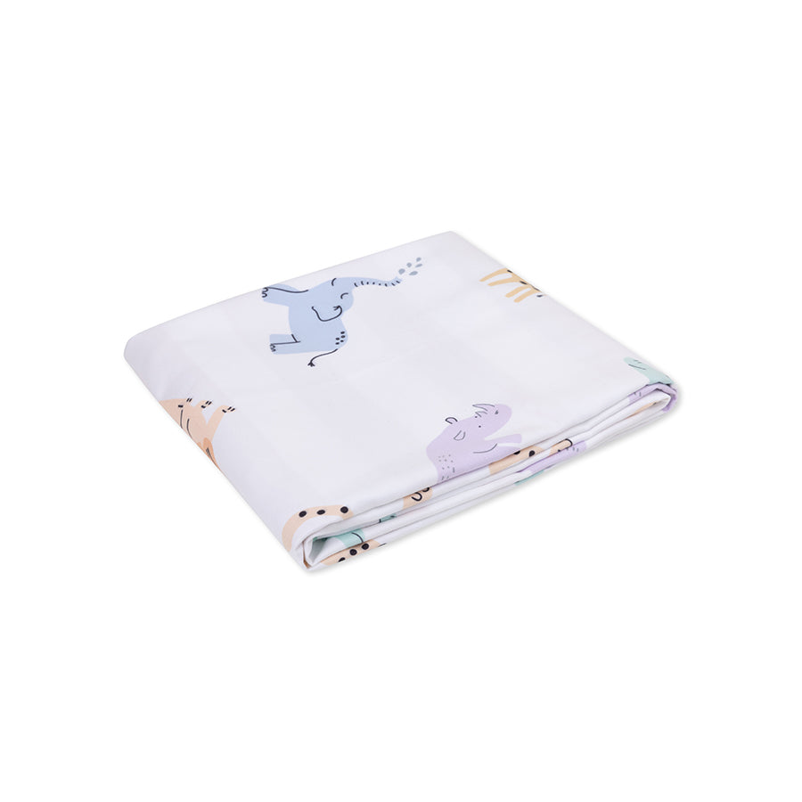 Beach Towel Microfiber - Multicolor - Wild Life - 135 x 65 cm