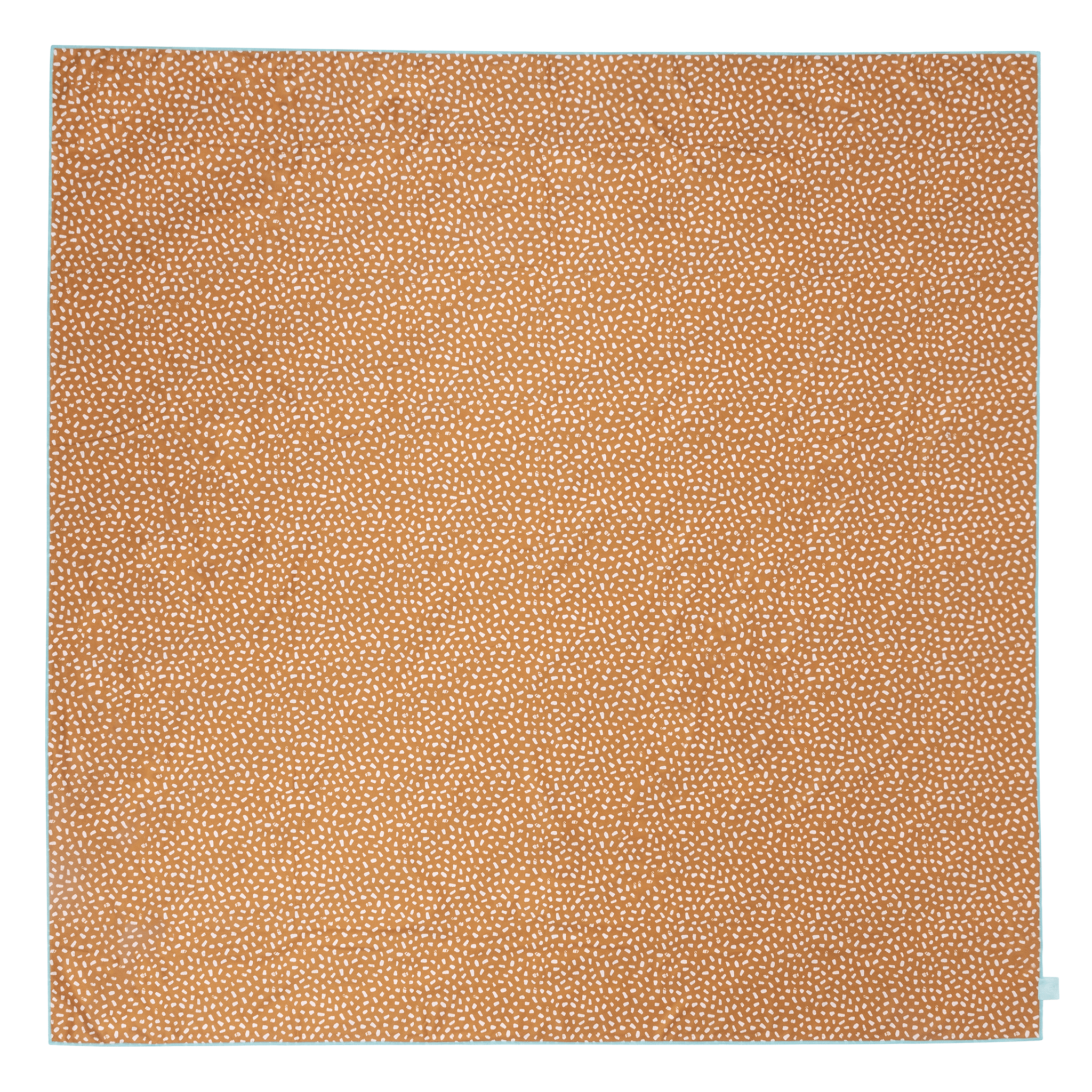 Beach Towel Microfiber - Orange/White - Vibrant Stripes - 180 x 180 cm