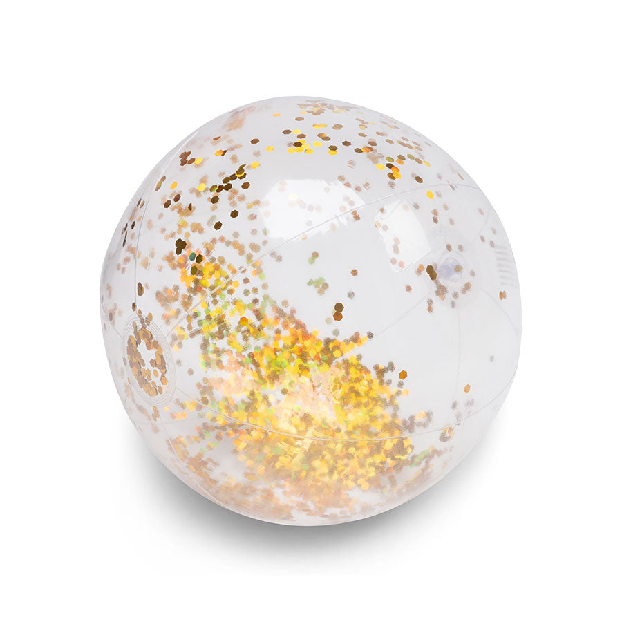 Beachball - Gold Transparent - Glitter