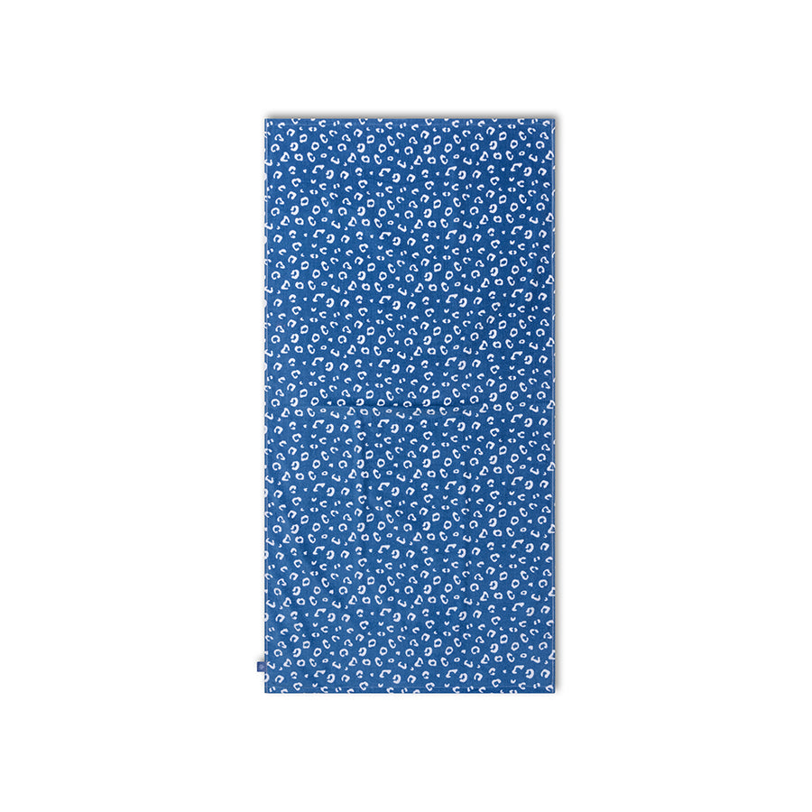 Beach Towel Microfiber - Blue - Leopard - 180 x 90 cm