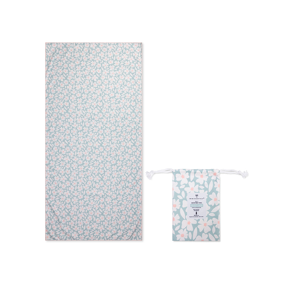 Serviette de Plage Microfibre - Vert - Florish - 180 x 90 cm