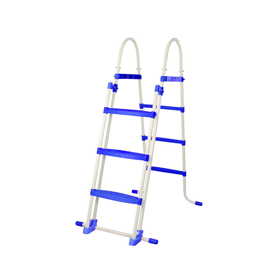 Escalier de piscine en plastique - Bleu foncé - 107 cm