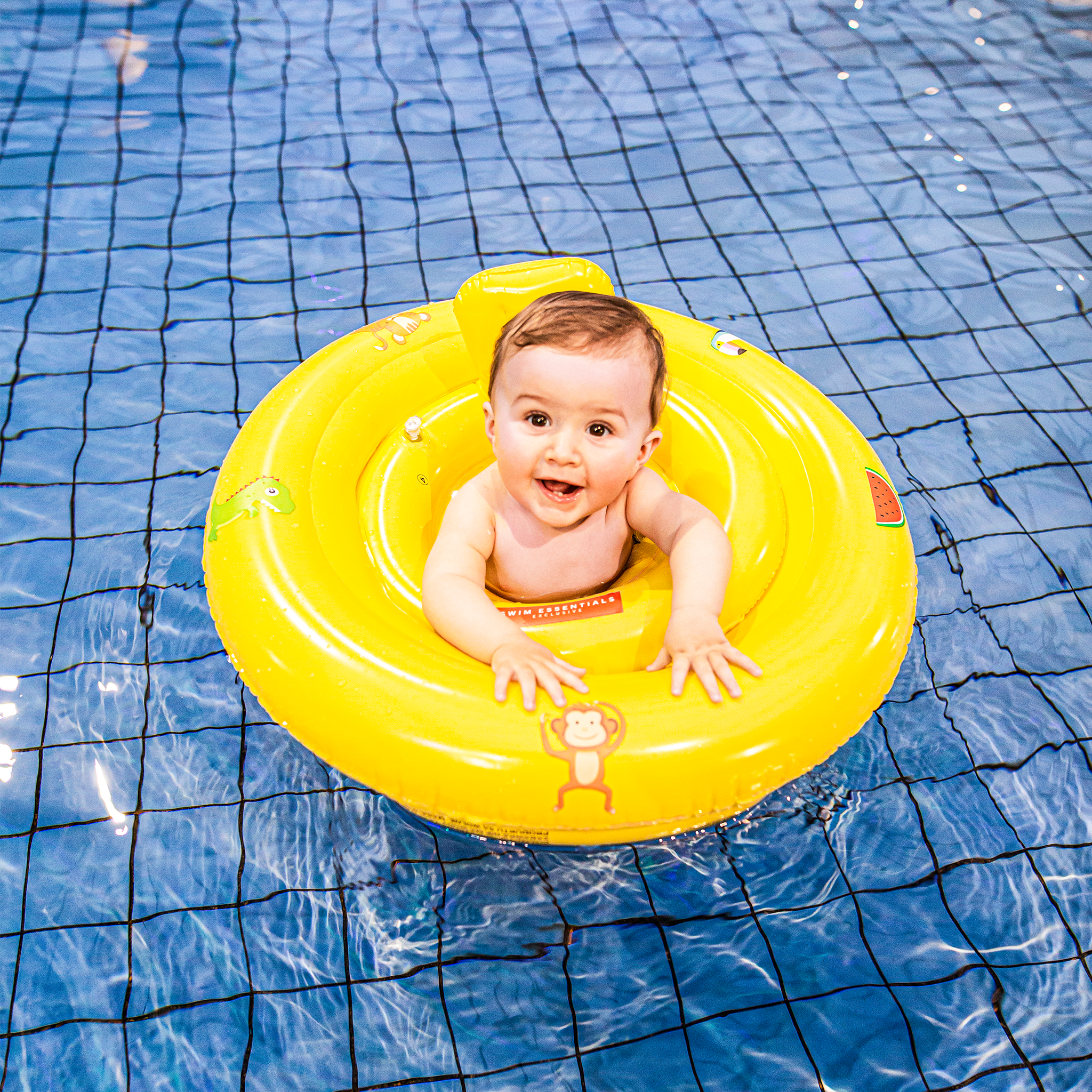 Baby Schwimmsitz - Gelb - Golden Safari - 0/1 Jahre