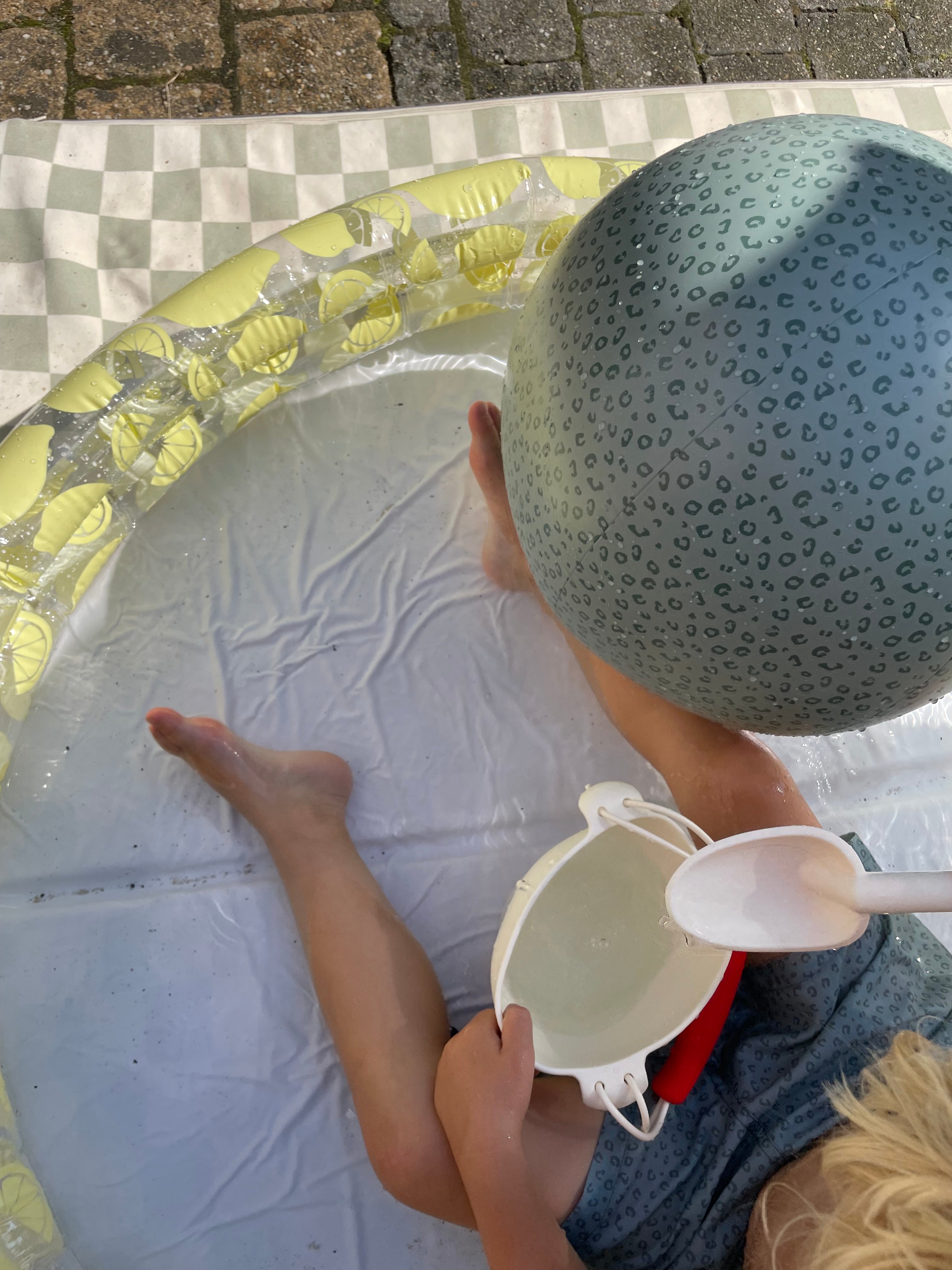 Beachball - Green - Leopard