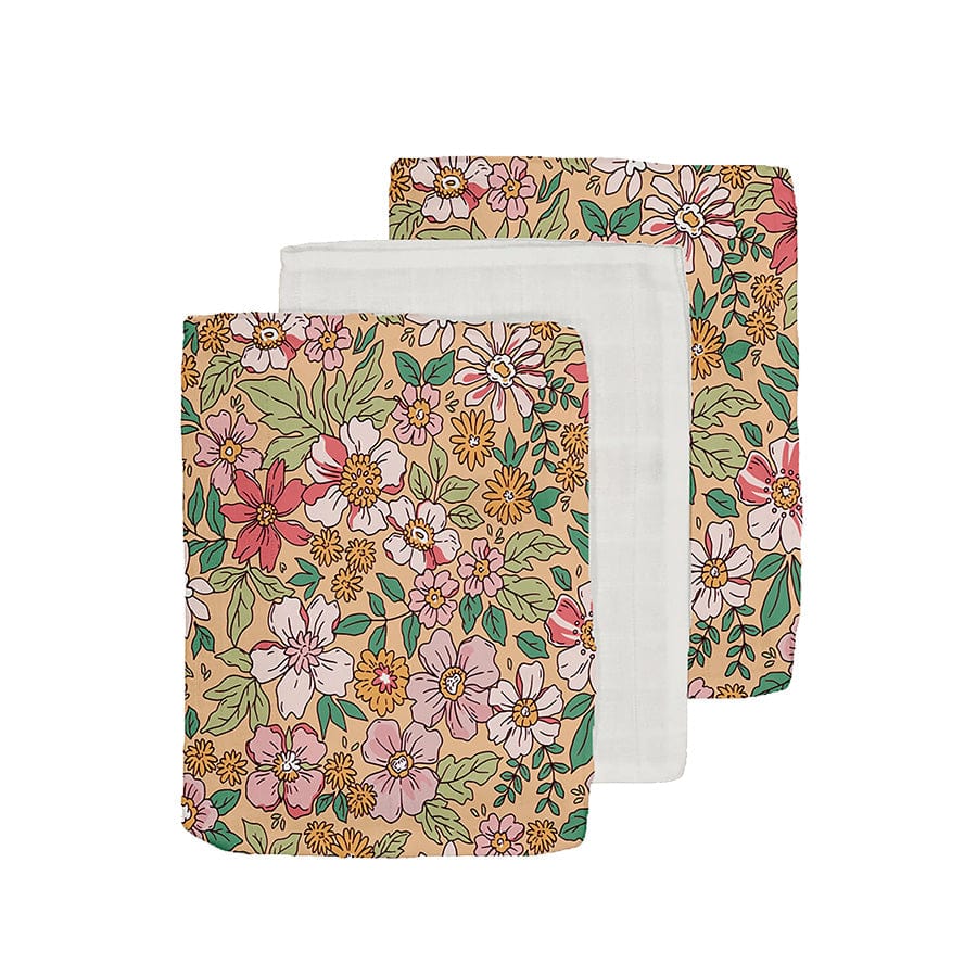 Hydrophile Waschlappen - Mehrfarbig - Blossom - 20 x 15 cm