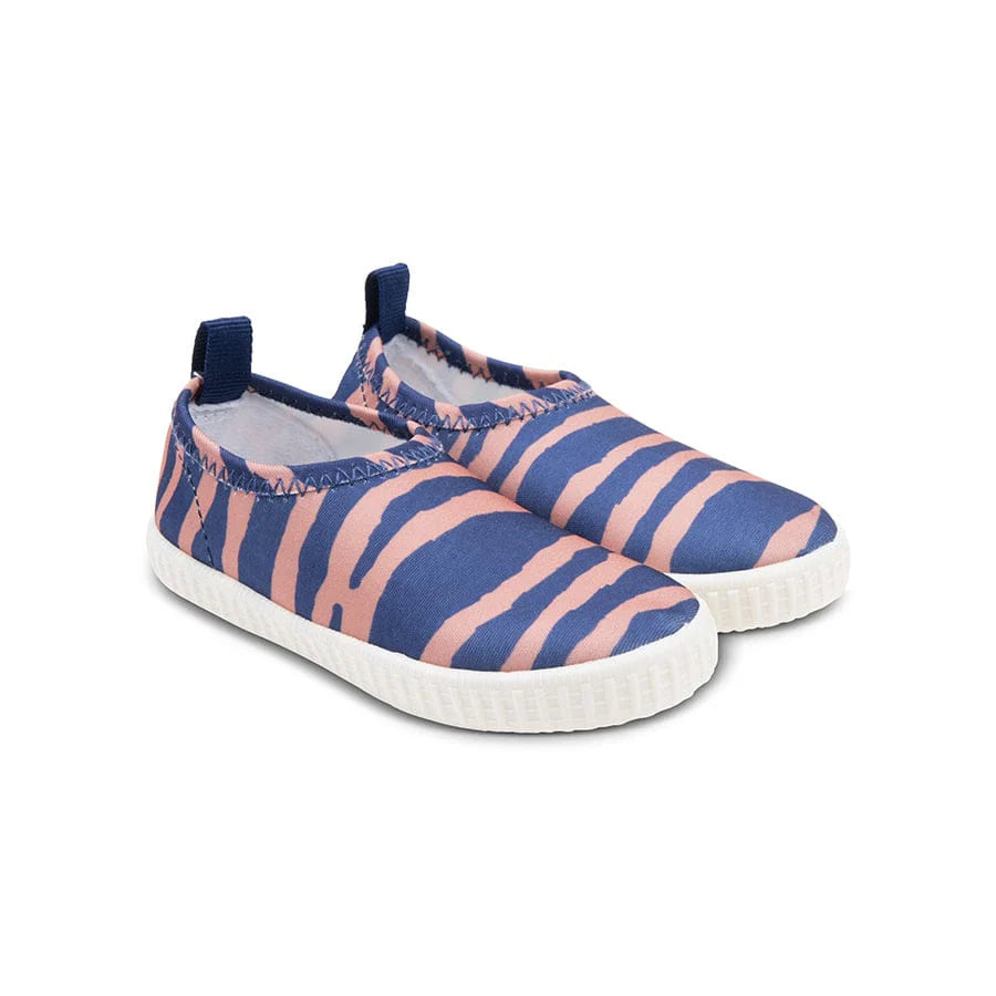 Kinder Wasserschuhe - Blau/Orange - Vibrant Stripes
