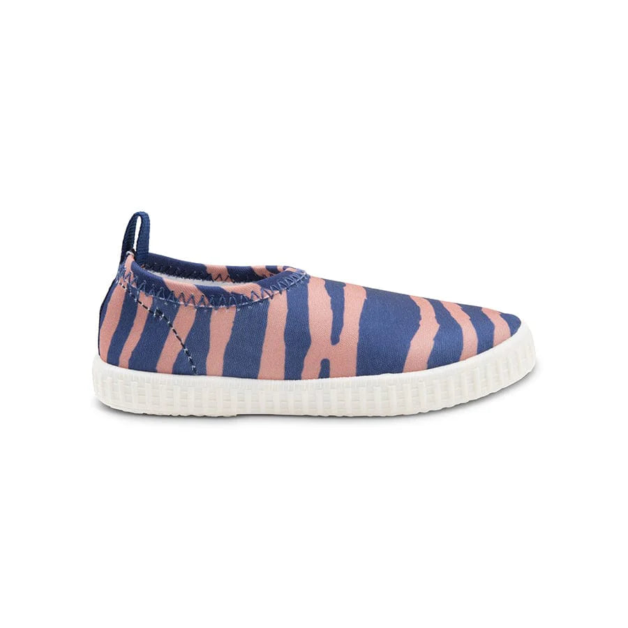 Kinder Wasserschuhe - Blau/Orange - Vibrant Stripes