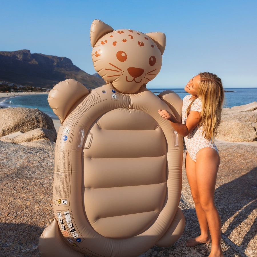 Flotador inflable de lujo Leopard - Marrón - Dreamscape