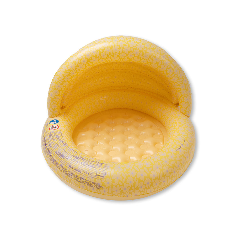 Piscina para niños - Amarillo - Florish - Ø 100 cm con toldo