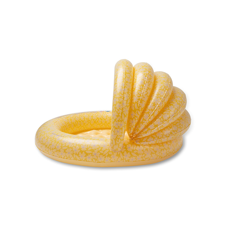 Piscina para niños - Amarillo - Florish - Ø 100 cm con toldo