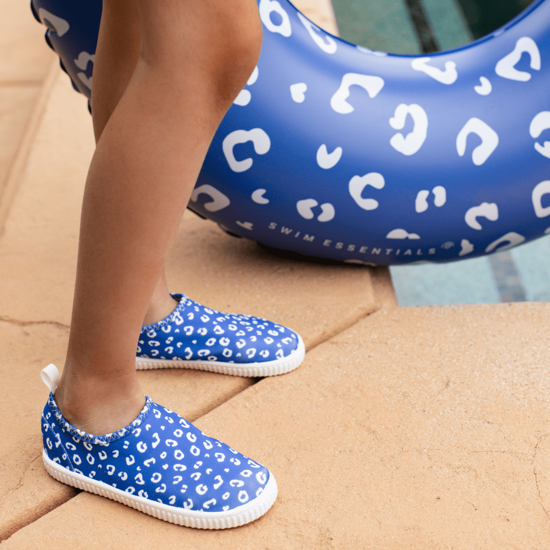 Kinder Wasserschuhe - Blau - Leopard