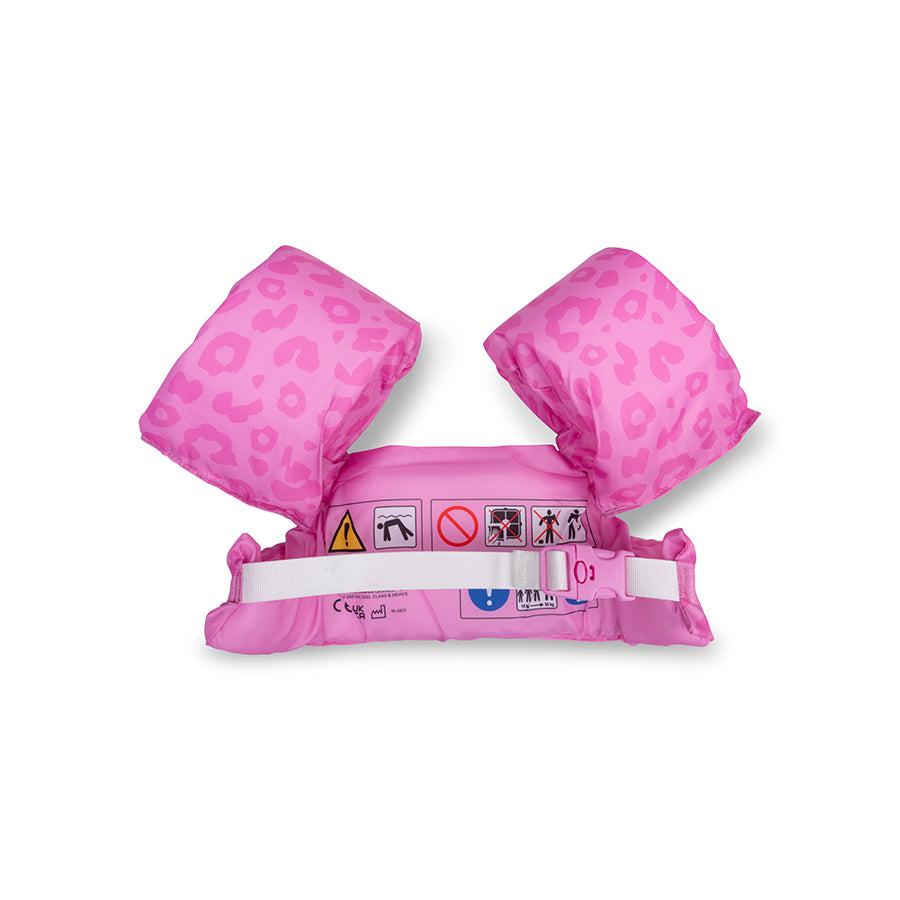 Chaleco con manguitos - Rosa - Leopard - 2/6 Años