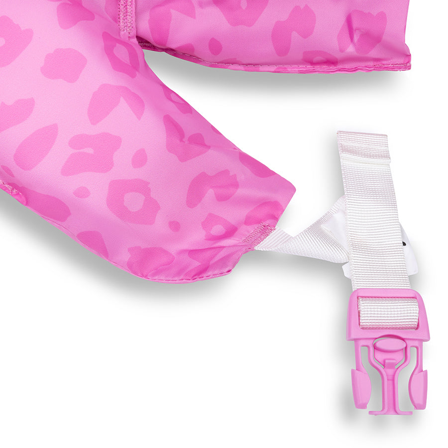 Chaleco con manguitos - Rosa - Leopard - 2/6 Años