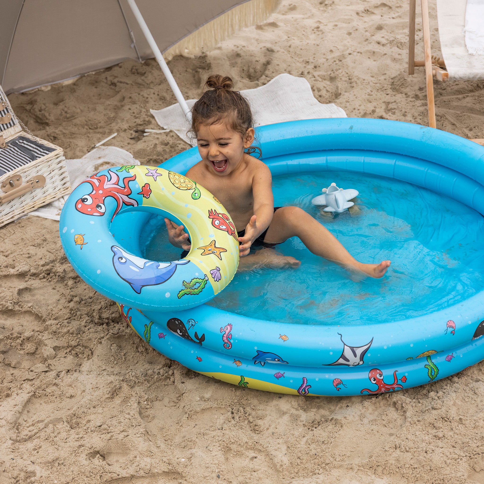 Piscina de aventura - Multicolor - Mini Marine - Ø 120 cm