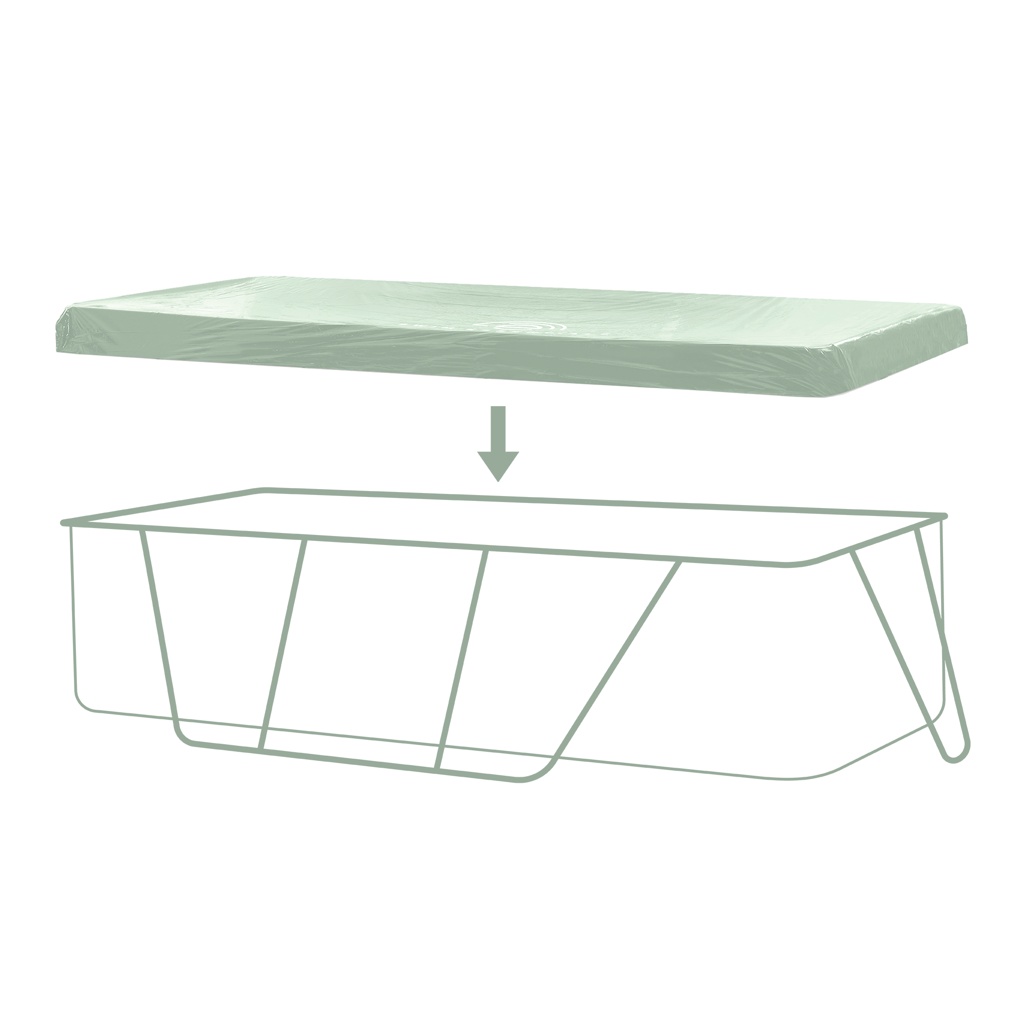 Pool Cover - Green - Essence - 200 x 400 cm