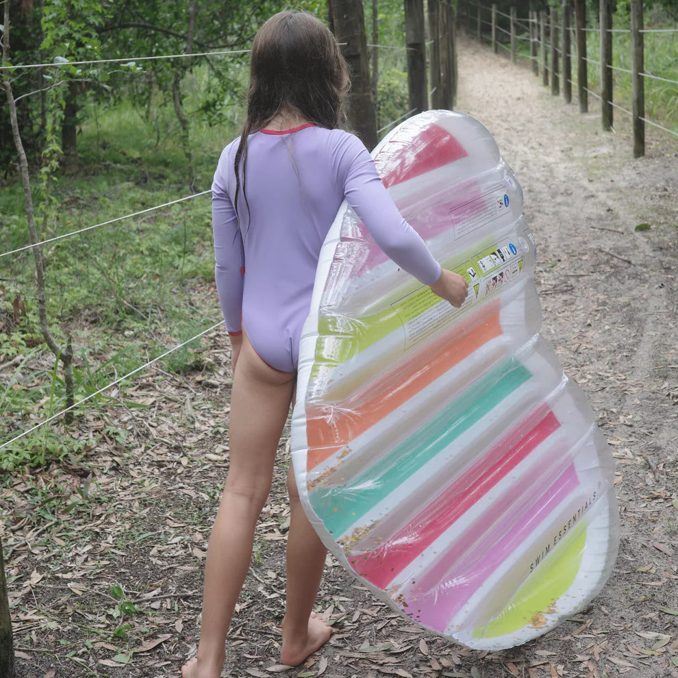 Colchoneta inflable - Corazón Multicolor - Color Rush - 150 cm