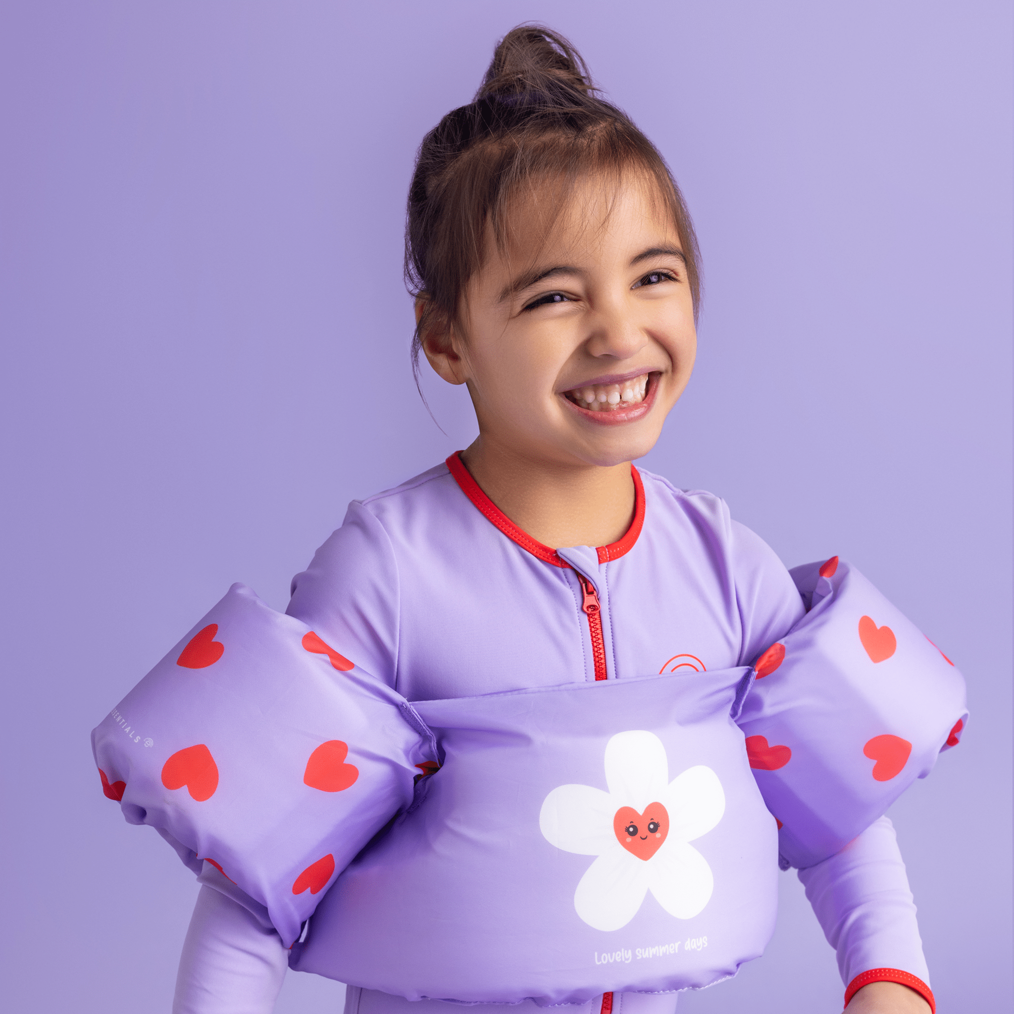 Chaleco con manguitos - Lila - Sweet Hearts - 2/6 Años