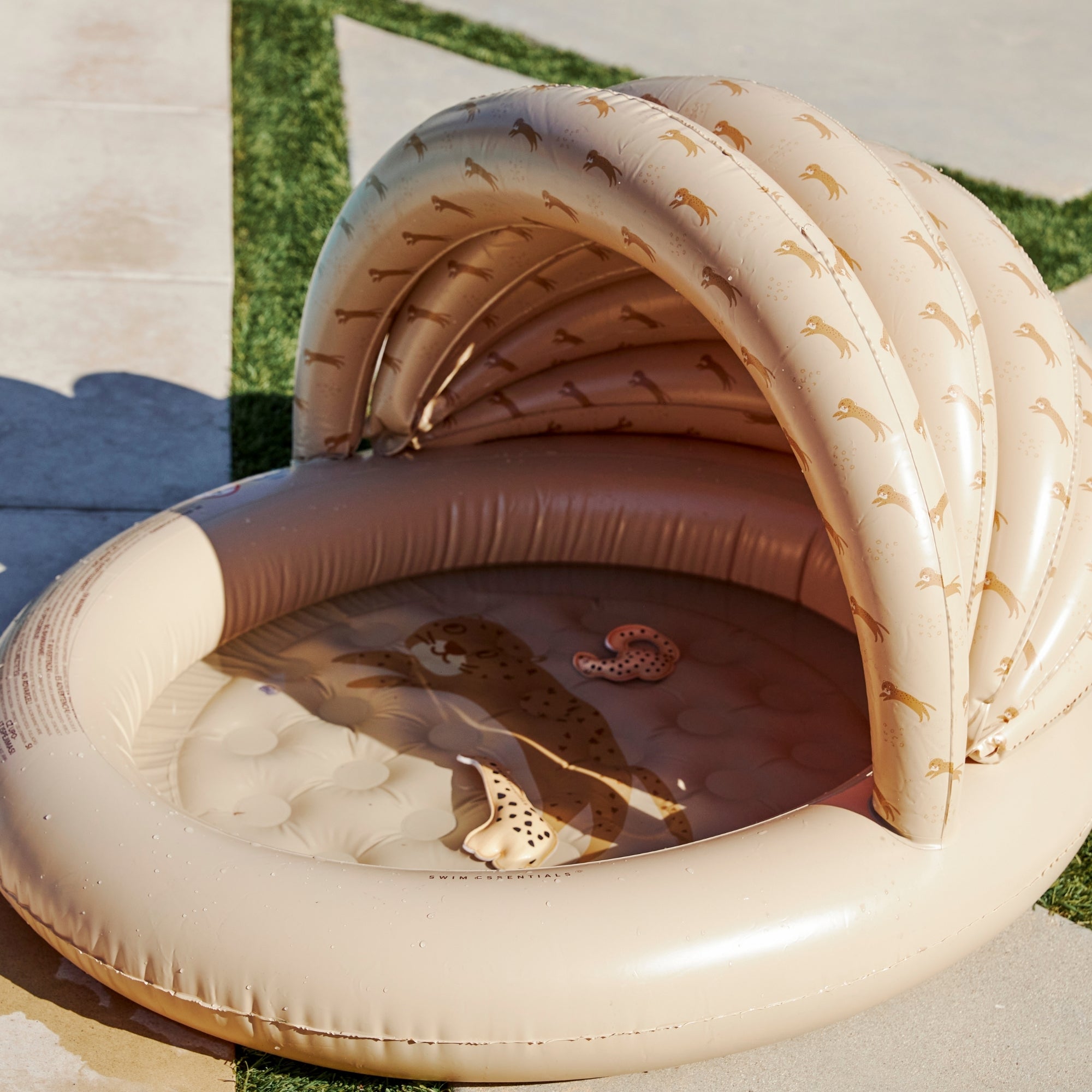 Piscine pour enfants - Beige - Leopard - Ø 100 cm with Canopy