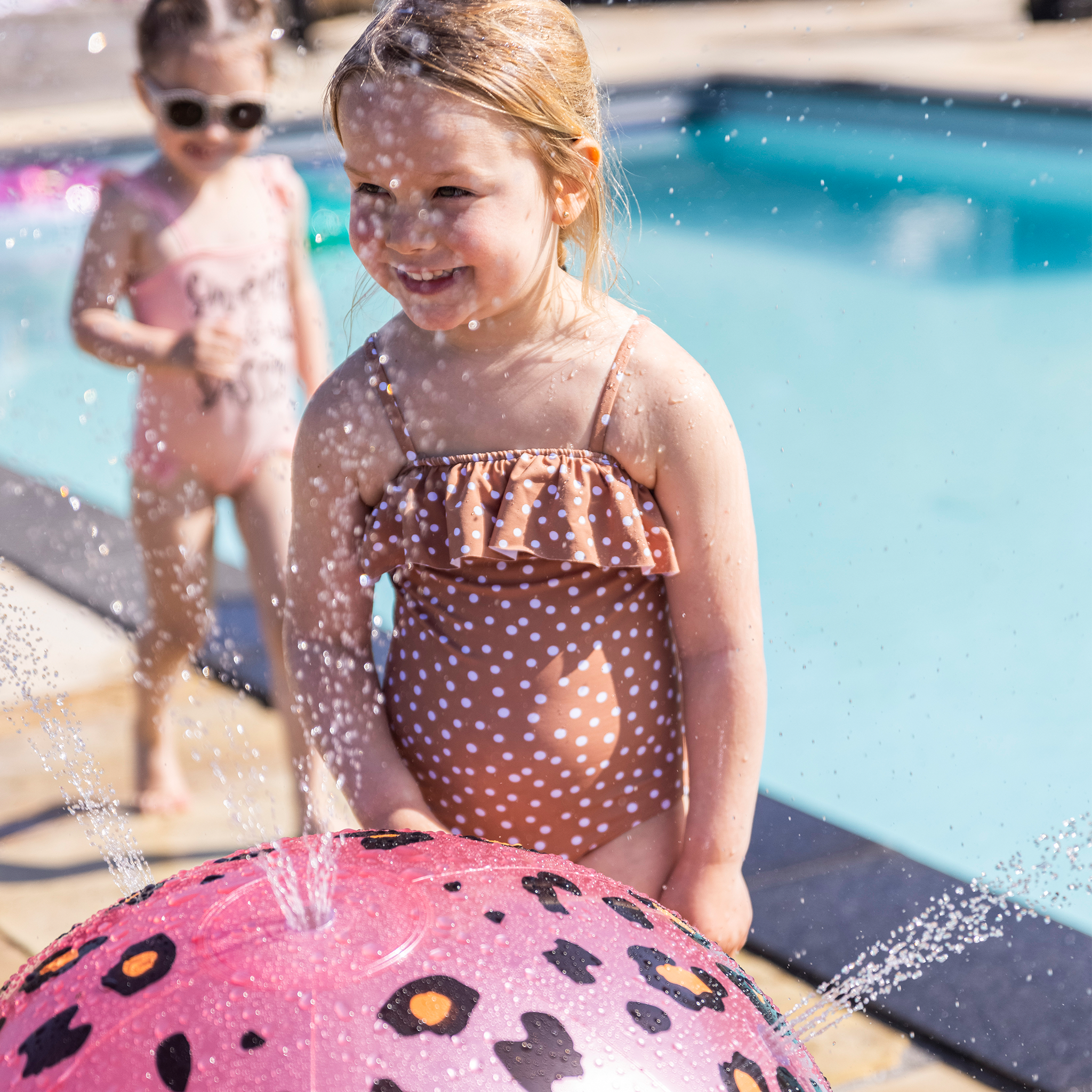 Aspergeur d’eau gonflable Ball - Rose/Gold - Safari Chic