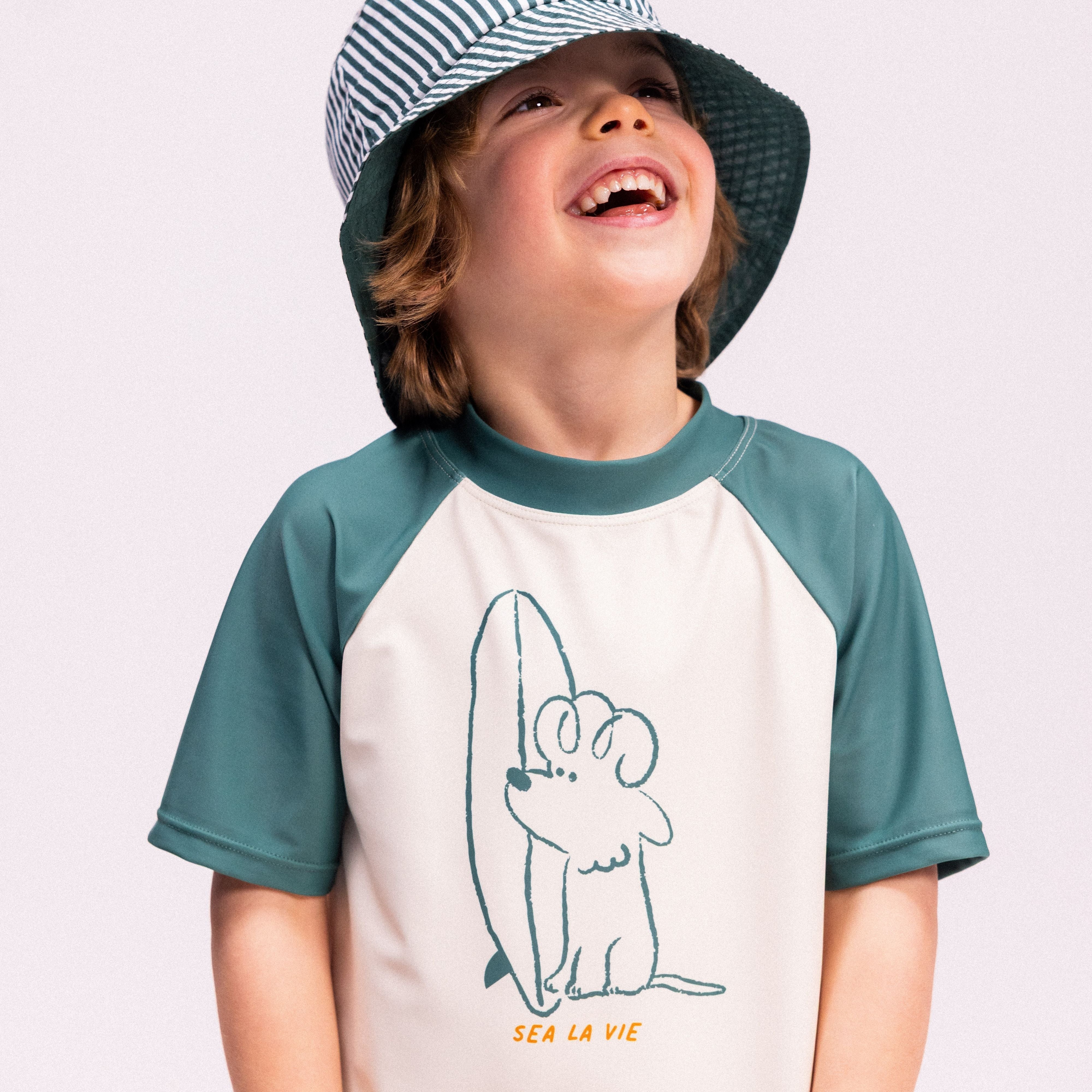 T-shirt de bain à manches courtes - Vert - Surfer