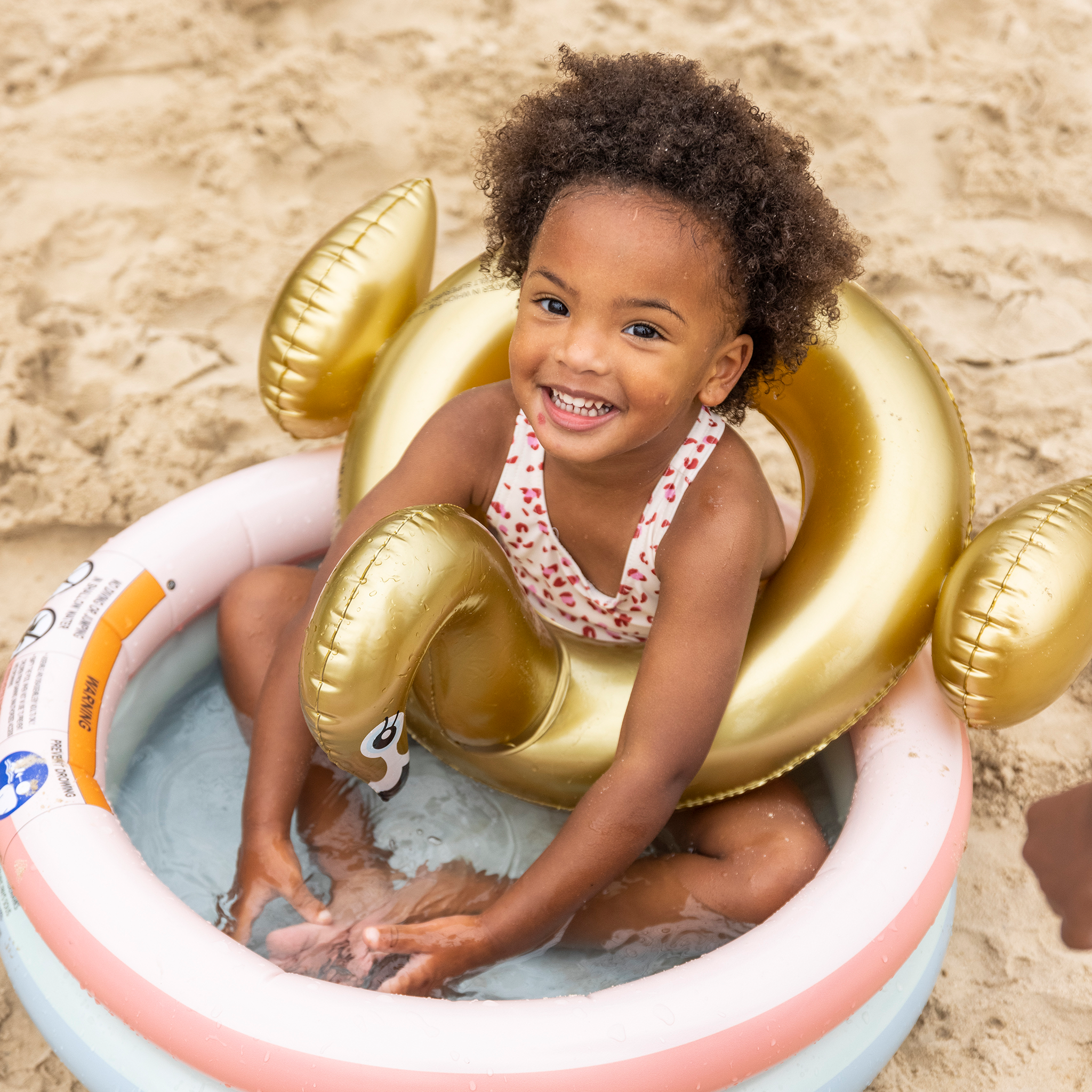 Split Ring Schwan - Golden - DreamsKappee - Ø 55 cm