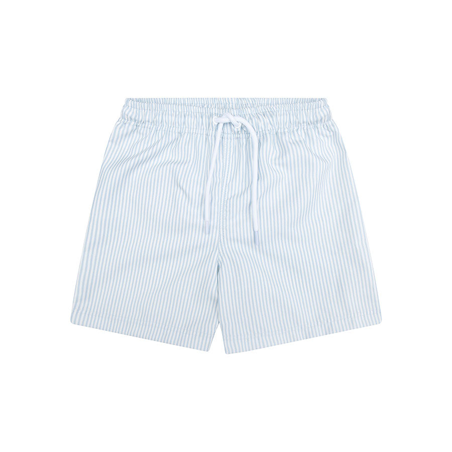 Badeshorts - Blau/Weiß - Blau Stripes